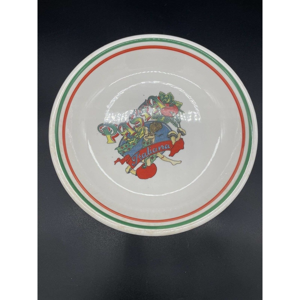 Tre Ci Himark Italia 8.25" SPAGHETTI Pasta Bowl Set of 5 Made In Italy Vintage